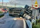 Incident tir blocca la carreggiata, traffico in tilt