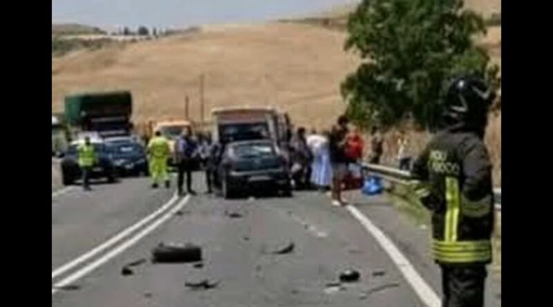 Incidente frontale sulla SS 117 a Enna: 3 feriti, uno grave